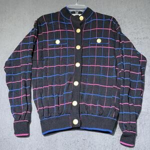 Don Sayer For Wellmore Neiman Marcus Vintage 70s Wool Plaid Jacket size 12